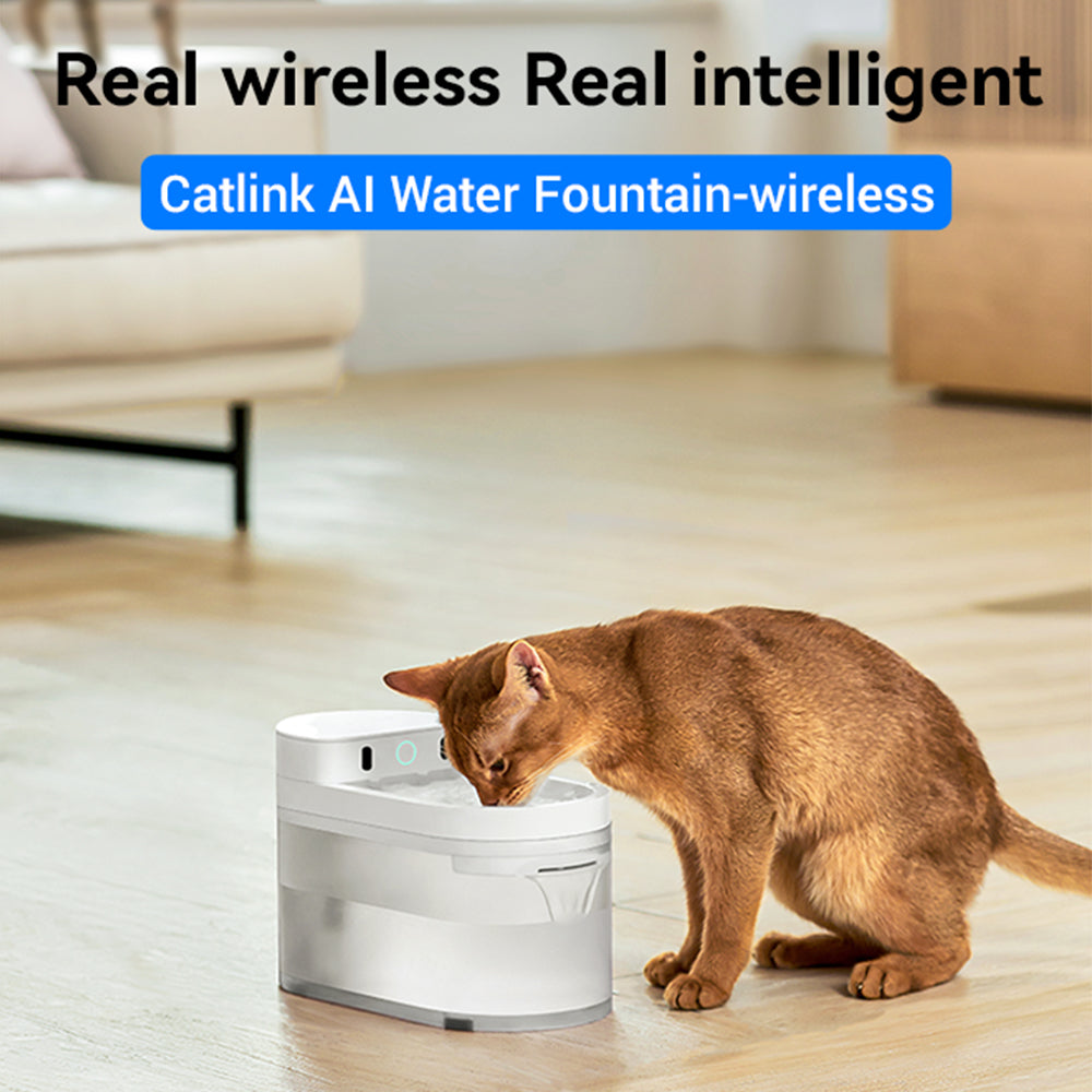CATLINK Pure 3 AI Water Fountain – Wireless