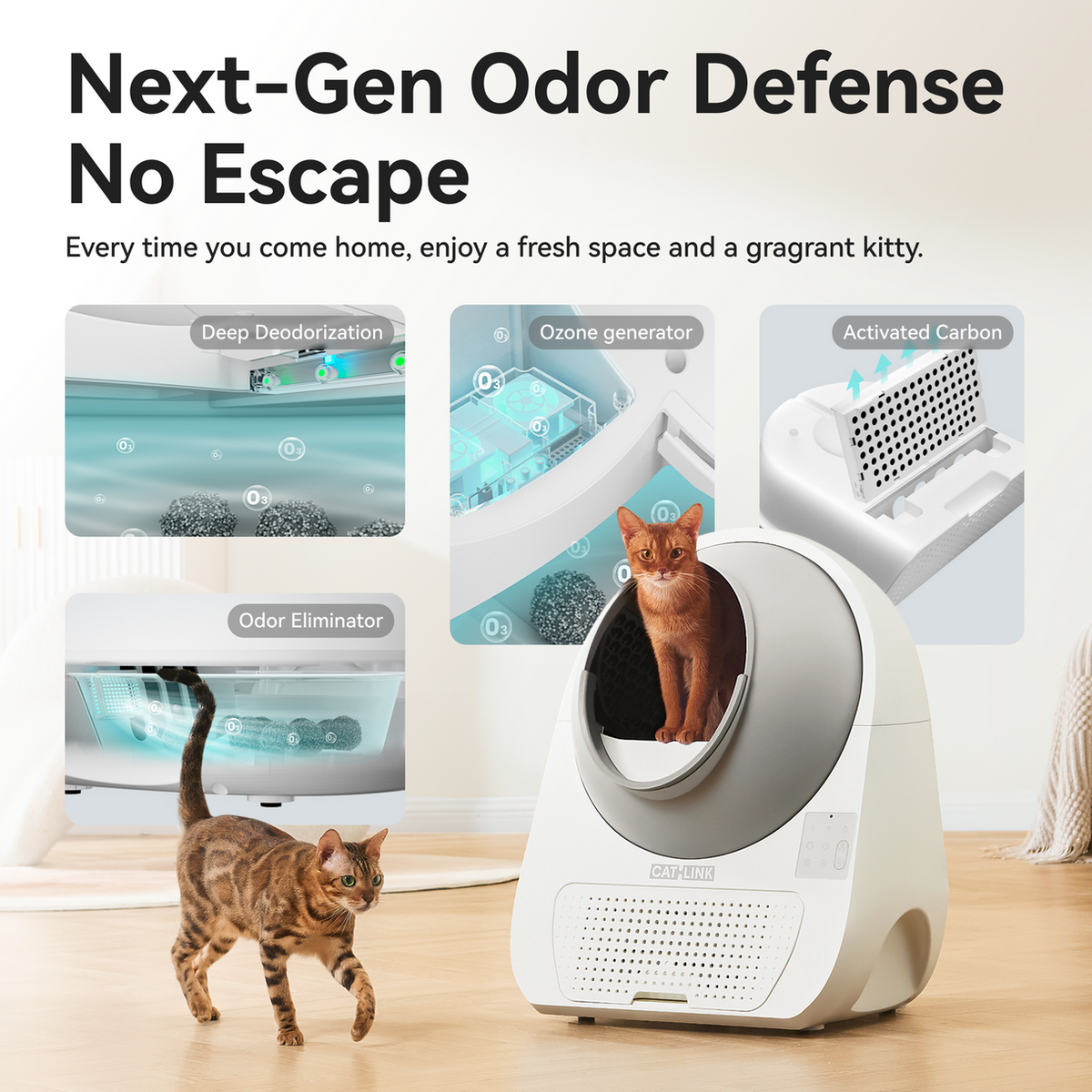 CATLINK AI 5GHz Camera Cat Litter Box - Scooper Pro Ultra